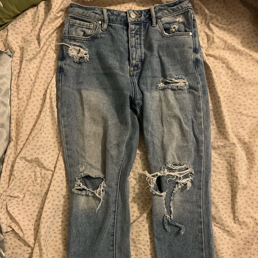 PACSUN RIPPED MOM JEANS